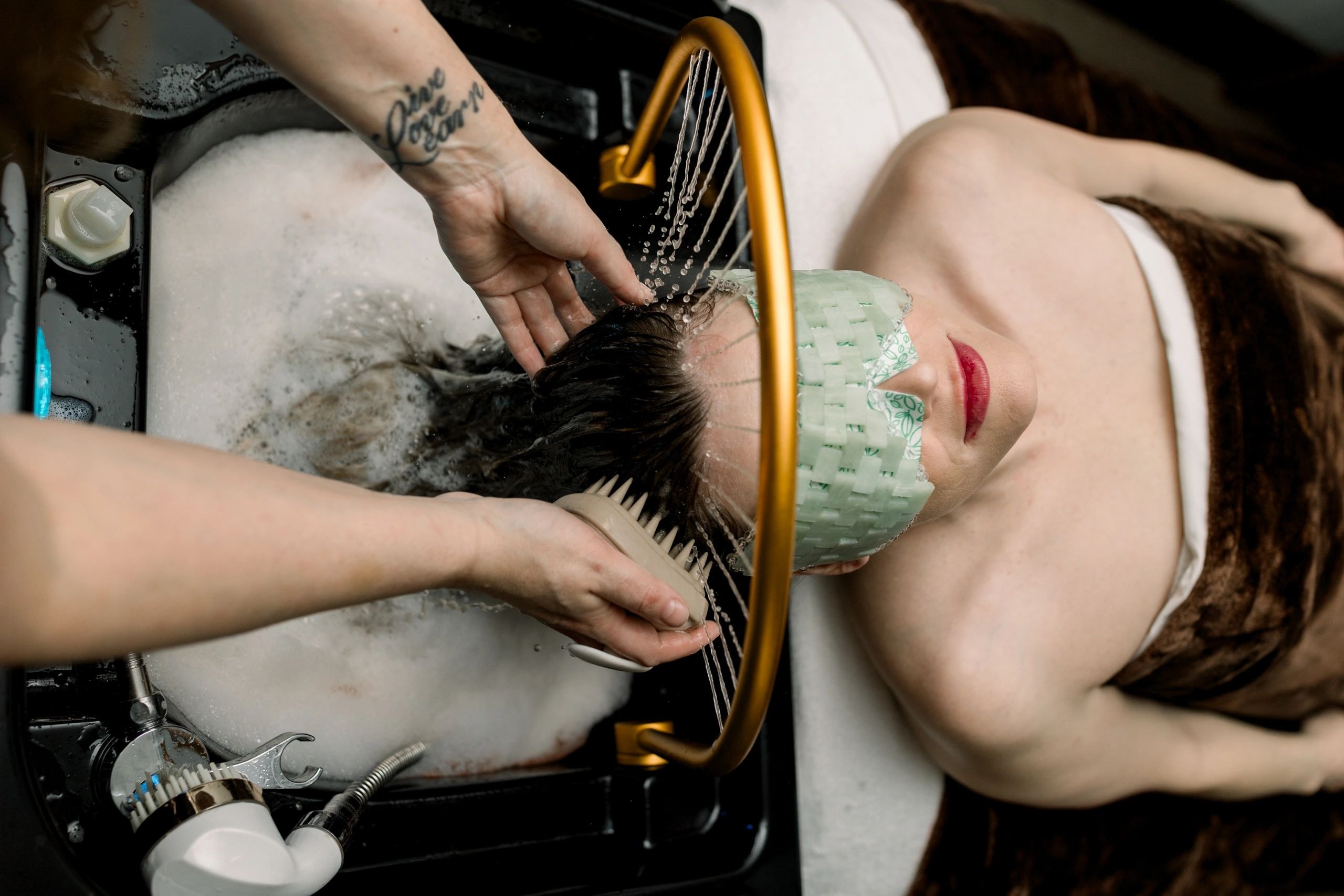 Head spa scalp treatment at Miller Massage